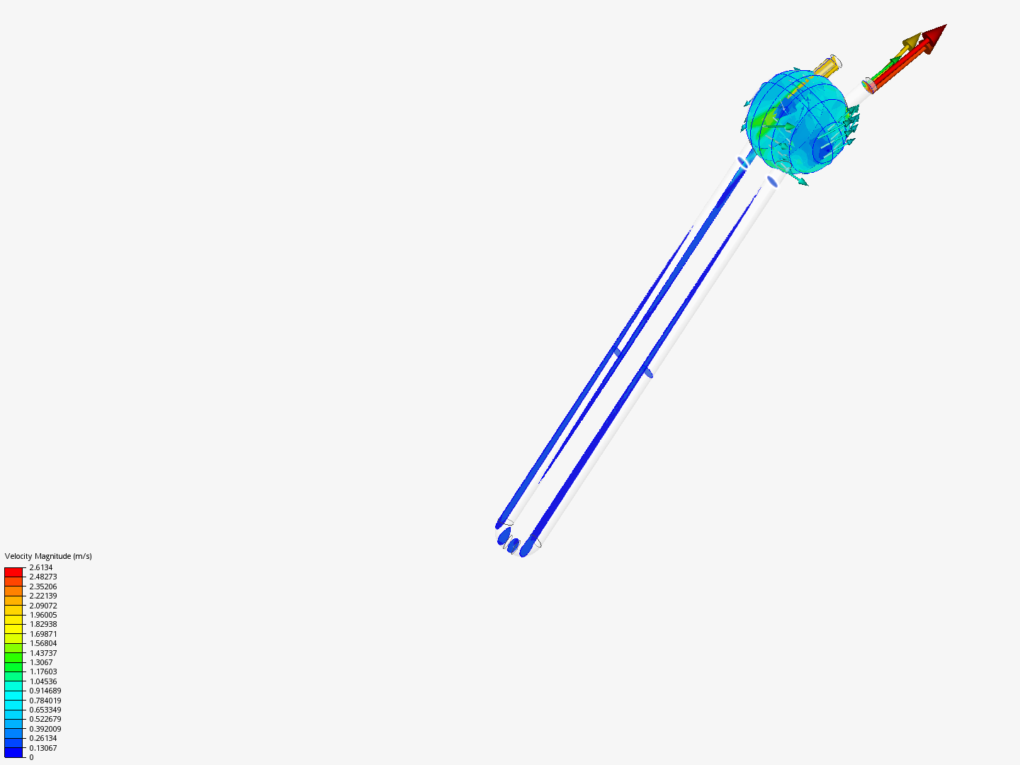 flujo de agua en una valvula by 1412684 | SimScale