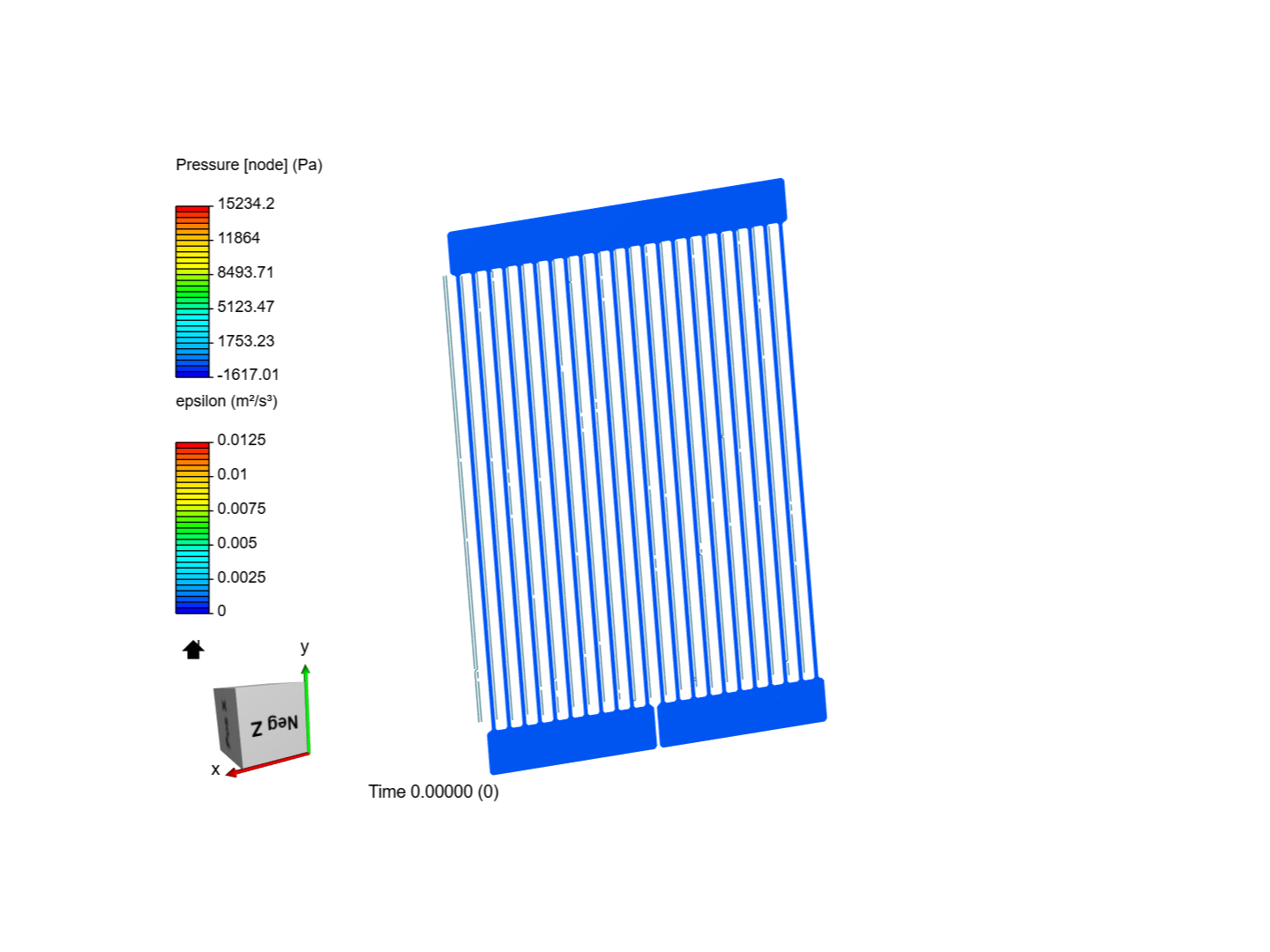 Coolant Pressure Drop Across Radiator by 170100116 SimScale