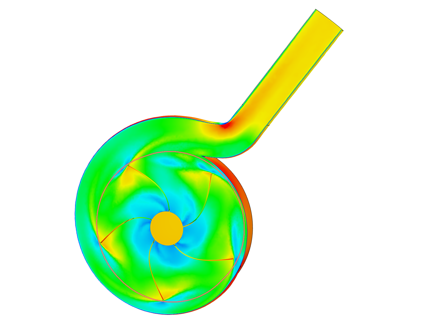 Simulation centrifugal pump image