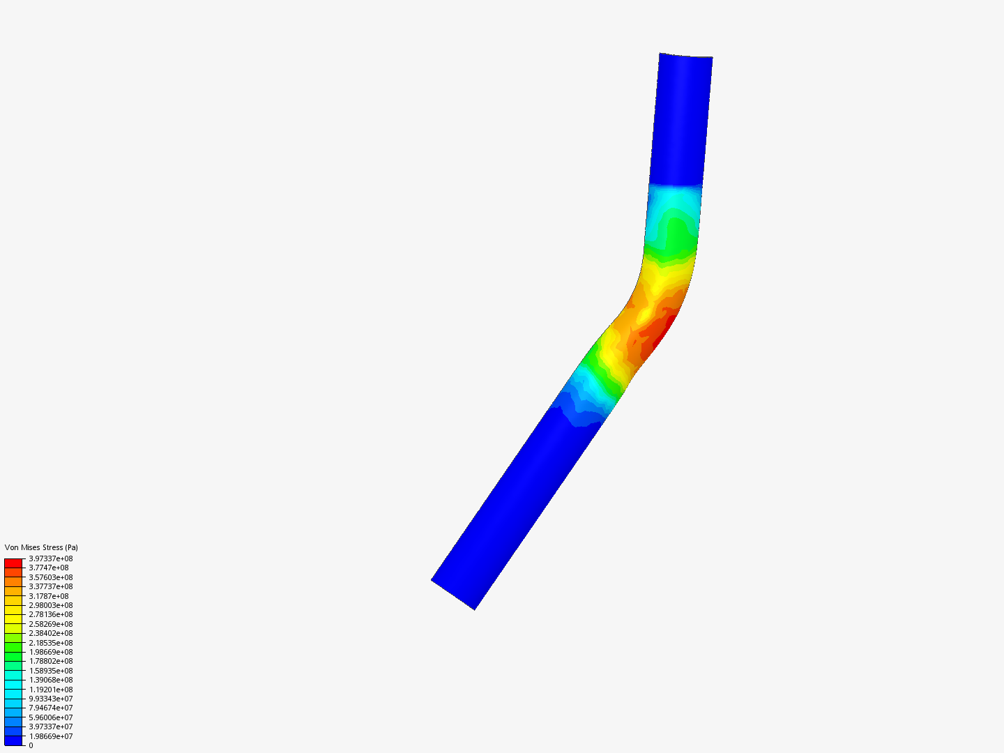 Bending of an Aluminium Pipe by 202011106 | SimScale