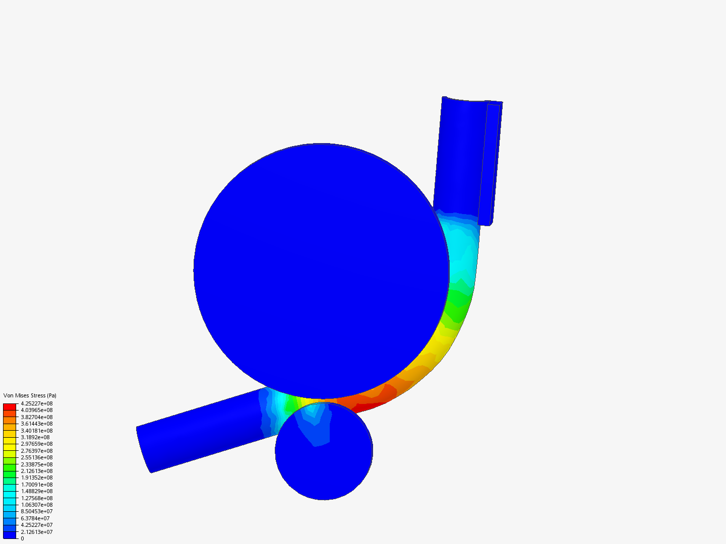 Bending of an Aluminium Pipe by 202110183 | SimScale