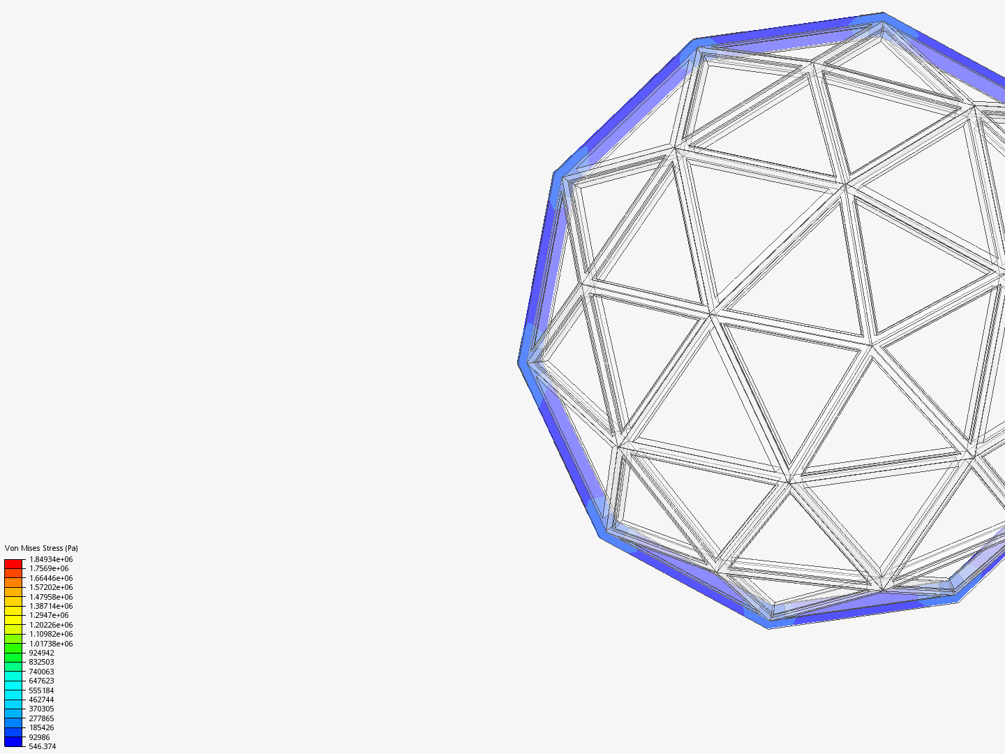 geodesic dome structure by 24_10932 | SimScale