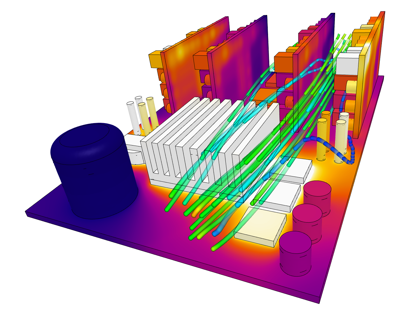 High Power Density Enclosure CFD simulation image