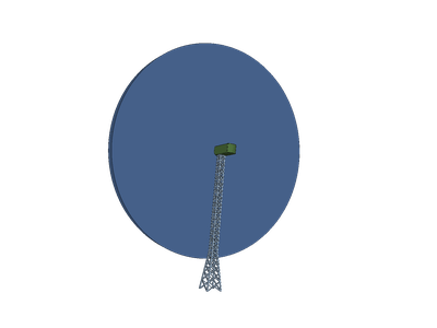 CFD simulation of the NREL 5 MW wind turbine with a lattice tower design image
