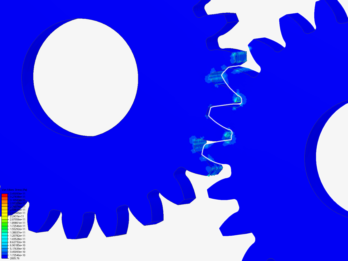 Gears meshing by Atul_2222 | SimScale