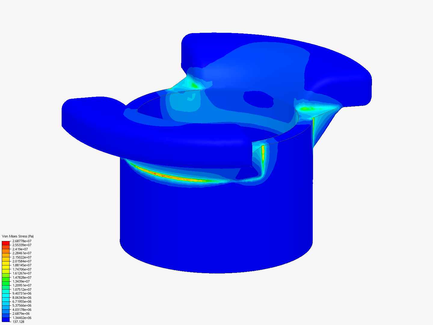 Lever Assembly - FEA image
