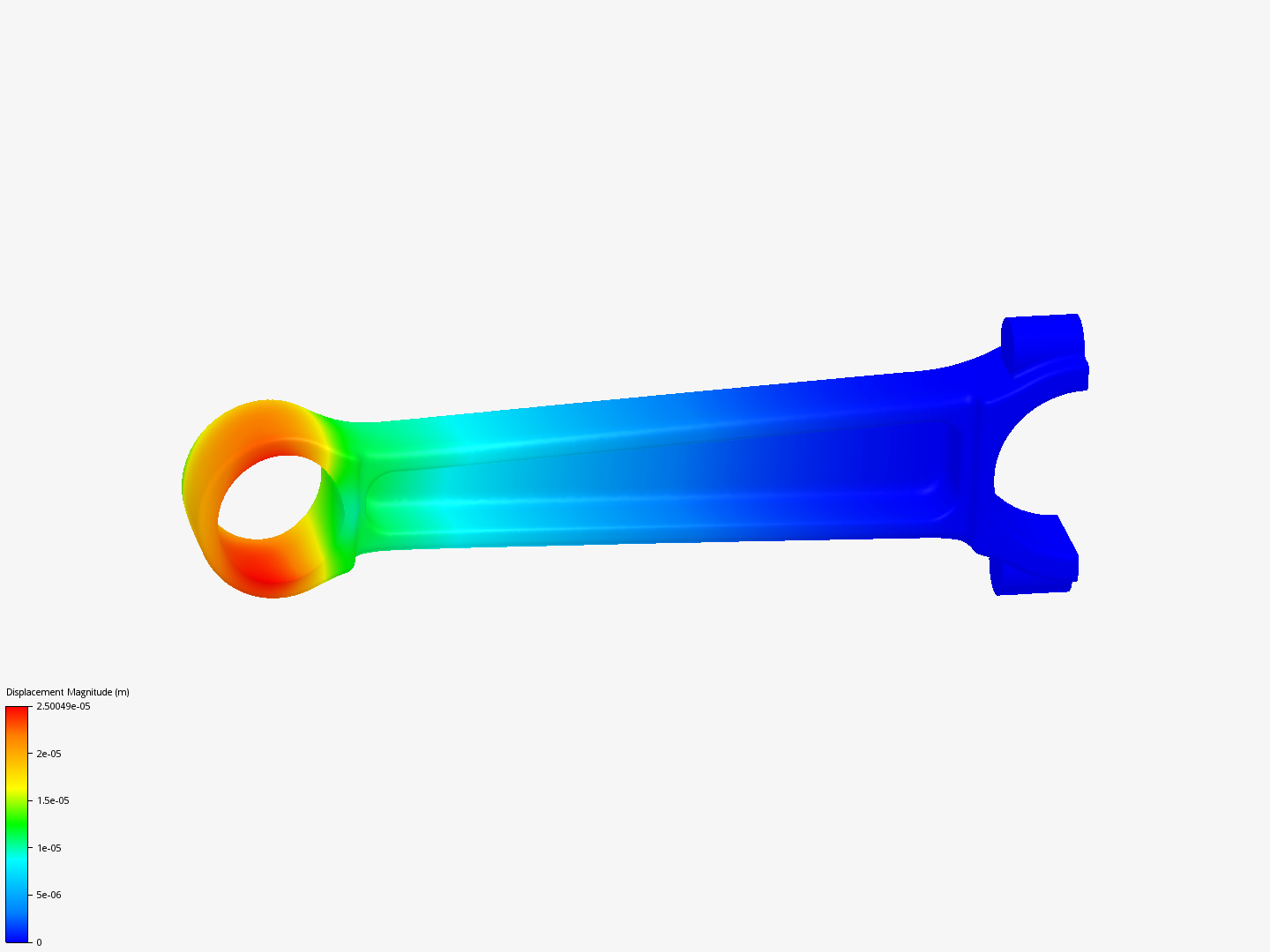 Static Analysis of a connecting rod image