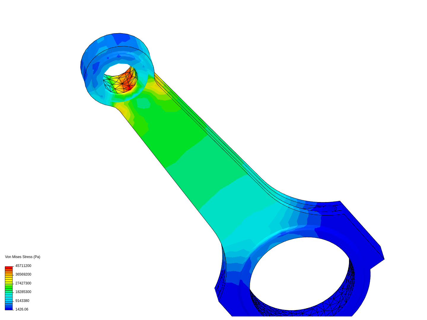 Tutorial 1 Connecting rod stress analysis by Cansteer SimScale