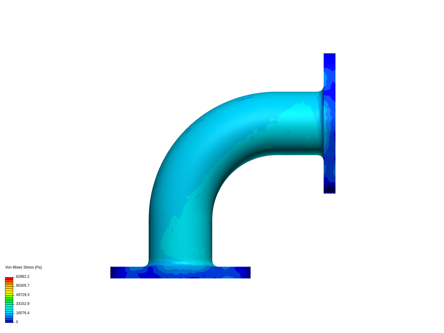 Stress Analysis at the Connecting Point of  The Pipe Bend image