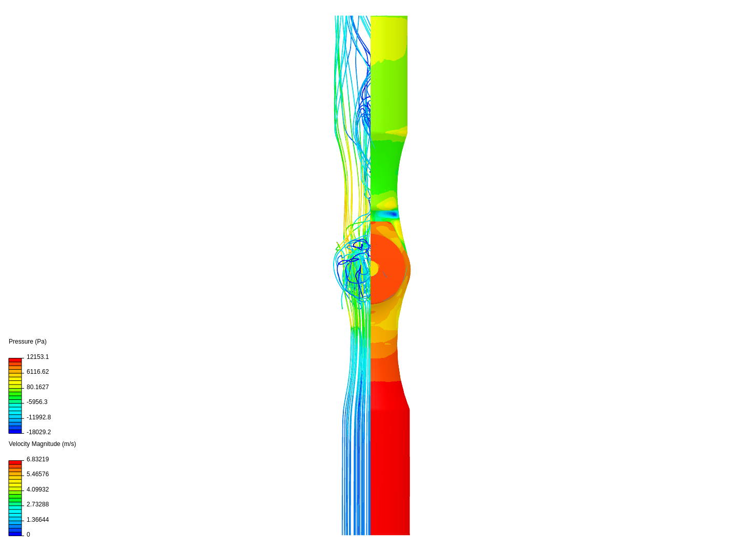 Globe valve simulation image