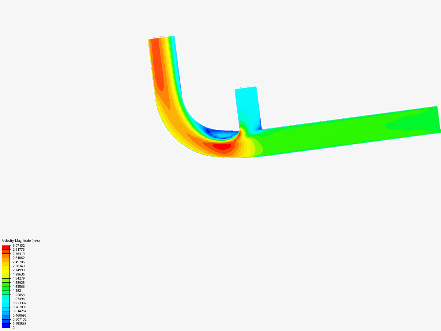 Fluid Flow Through a Pipe Junction by Guchenyan | SimScal...