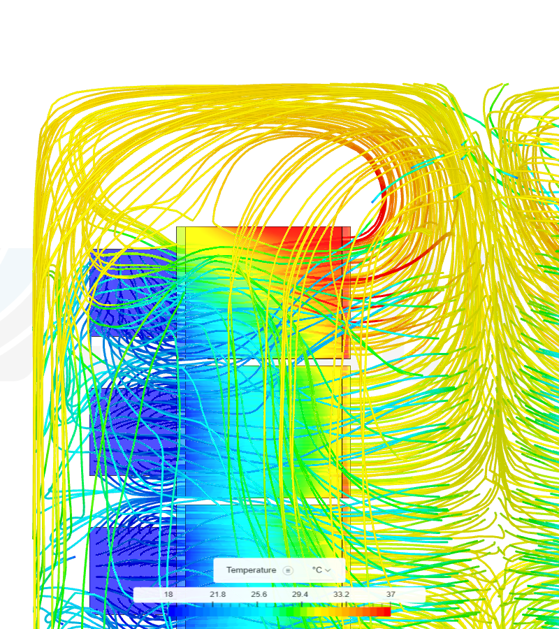 Data Center - Fluid Simu by GuillermoZitron | SimScale...