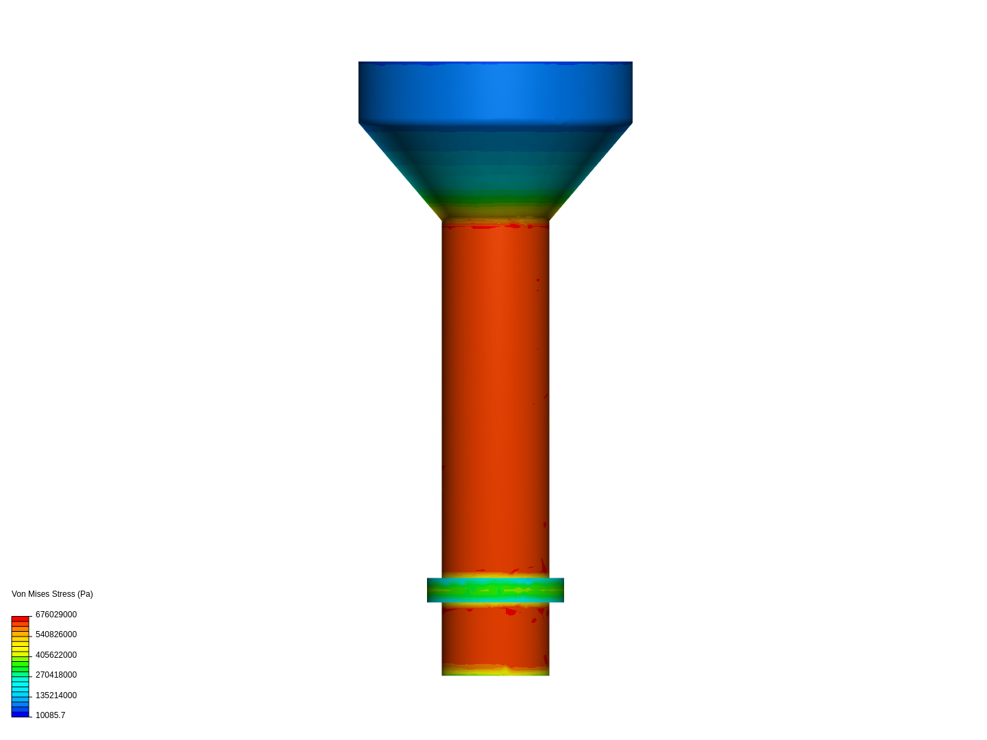 Input shaft (bearings neglected, w/ shaft shoulder) image