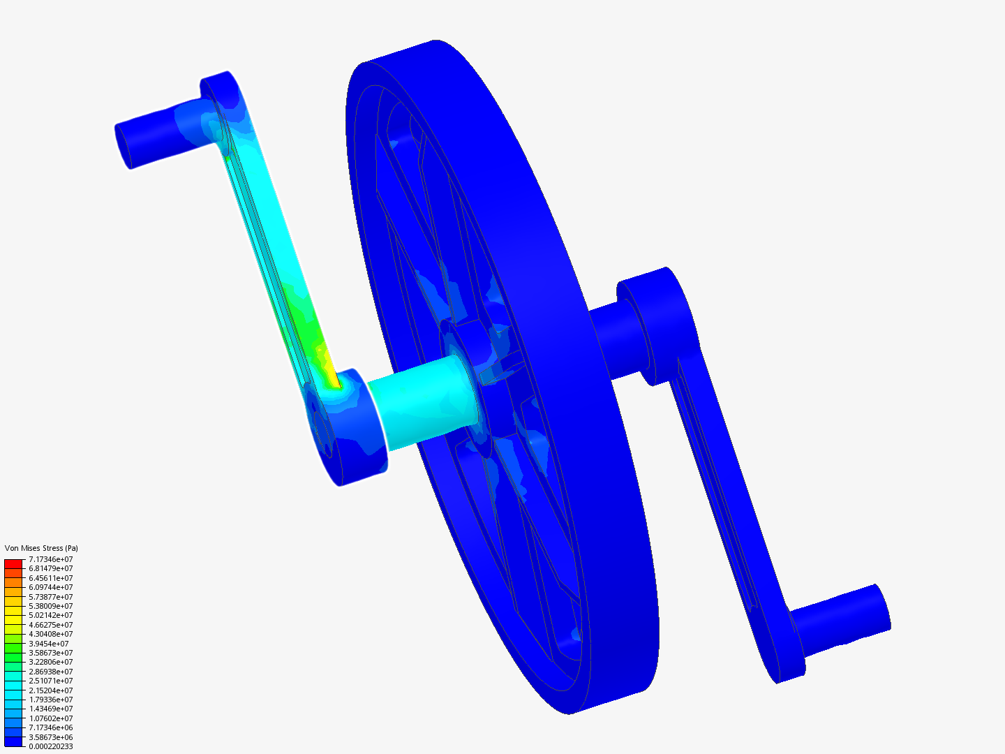 Simulation of a Crank Assembly - Copy - Copy by Iustinian | SimScale