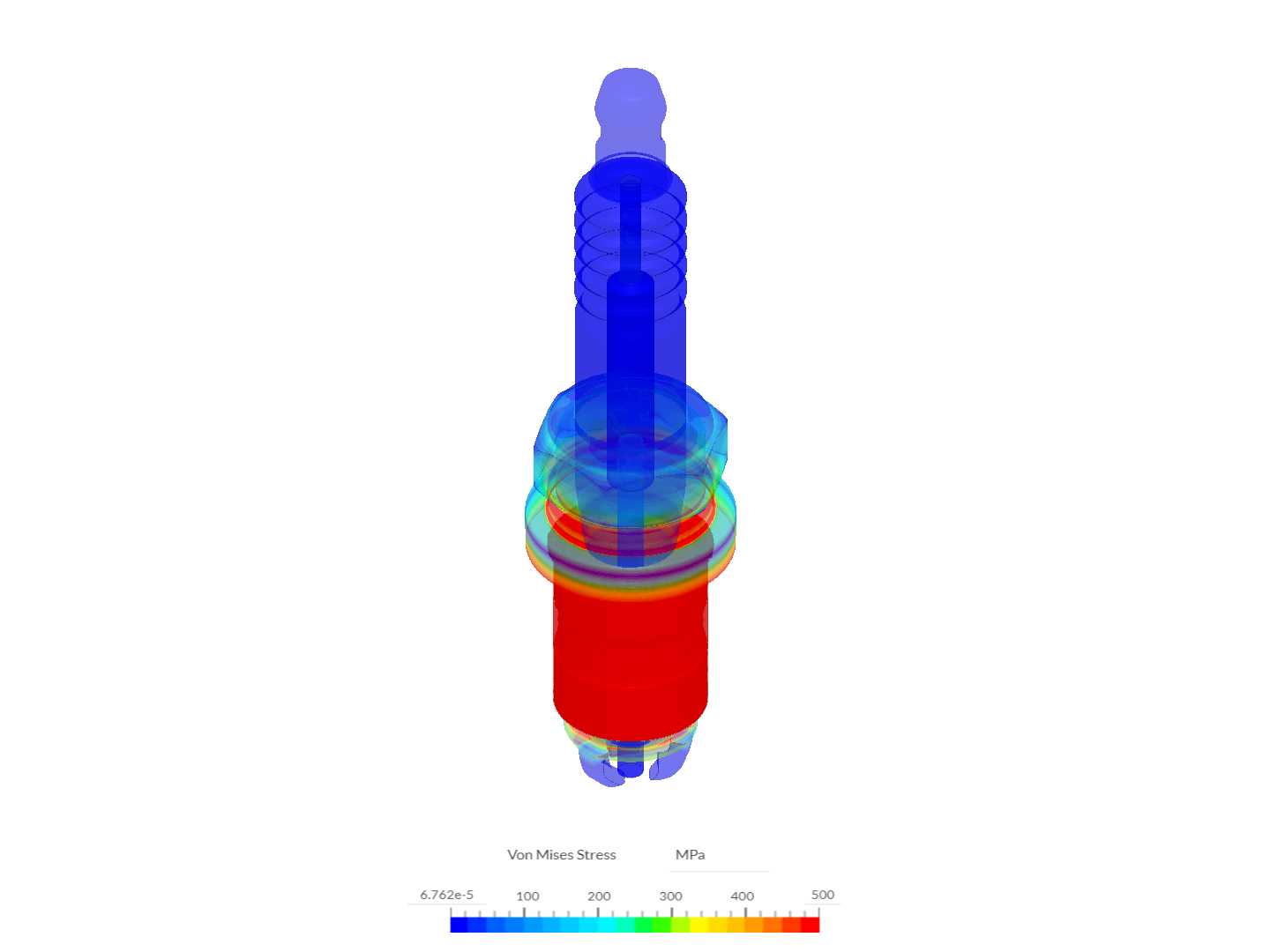 Thermomechanical  Analysis of a Spark Plug image
