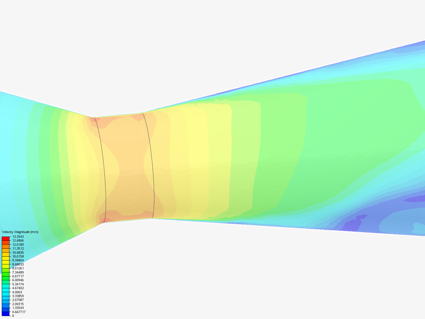 Venturi Meter (MatE 107) - Copy by Kamnico | SimScale