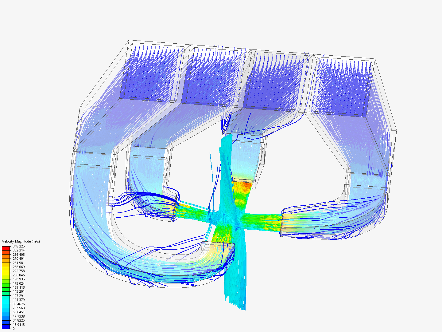 Air Duct 4x by Maaareee | SimScale