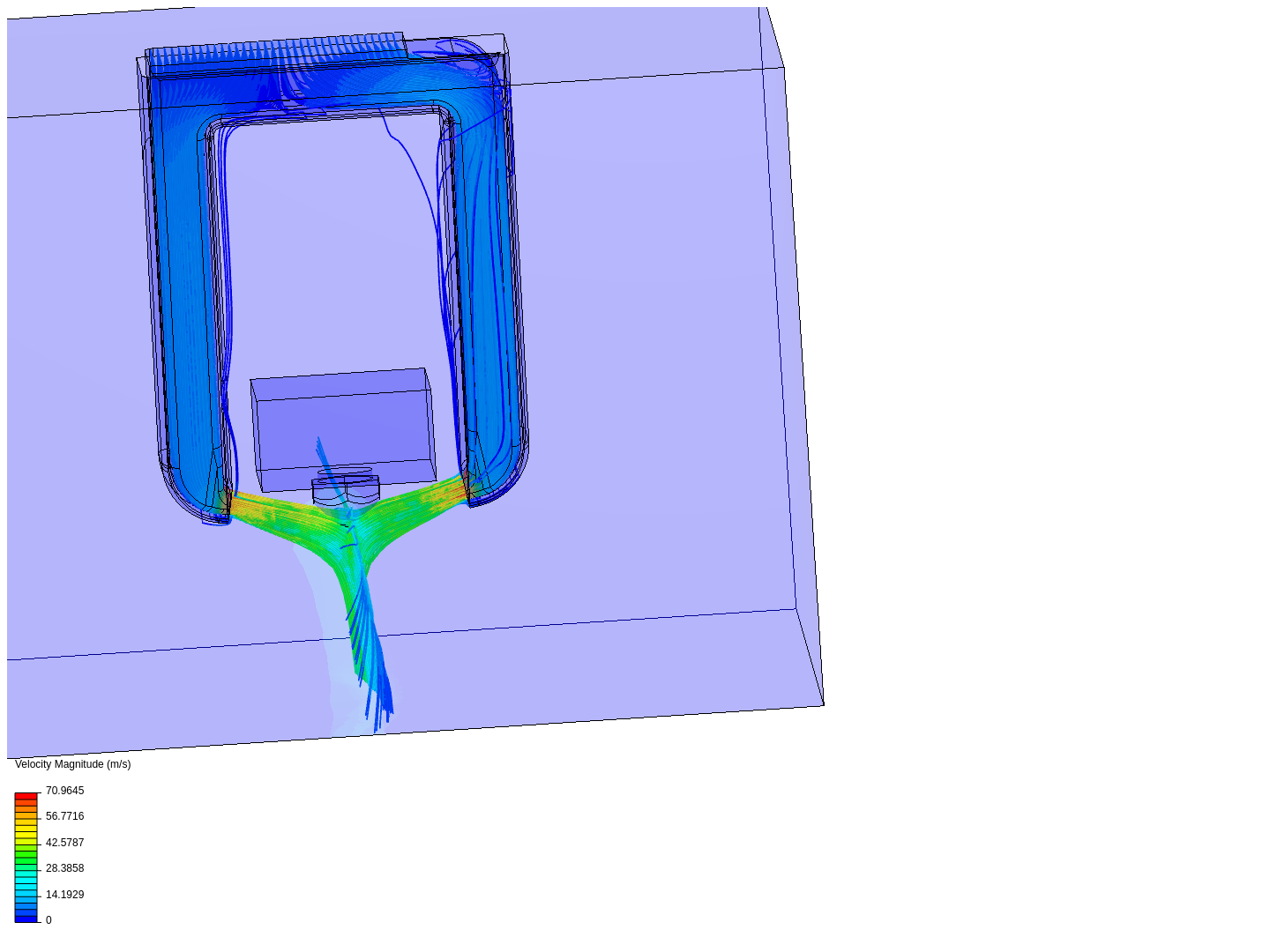Small Printer Fan Duct CFD image