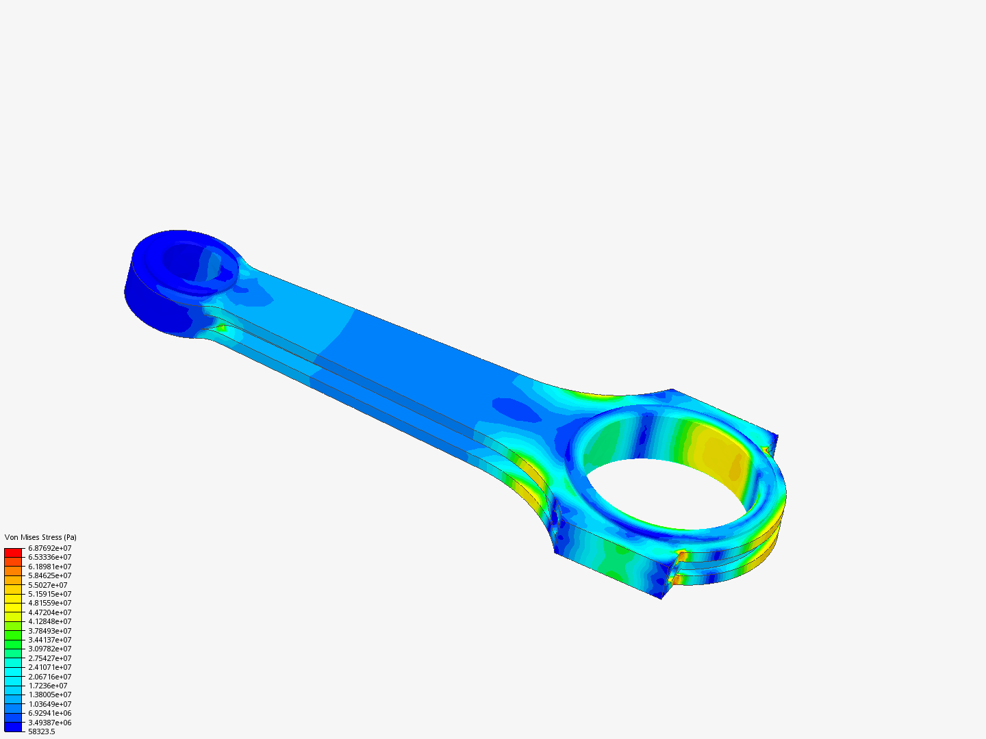 Connecting rod stress analysis - geometry - Copy by Merkli | SimScale