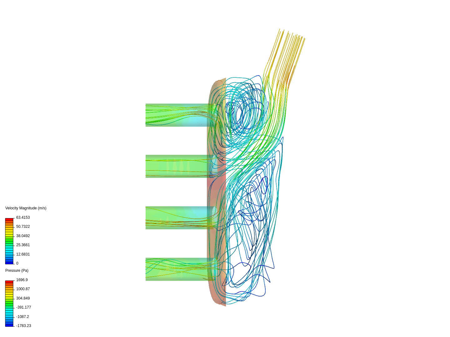 Air Intake of a Car - Internal Flow Analysis with CFD image
