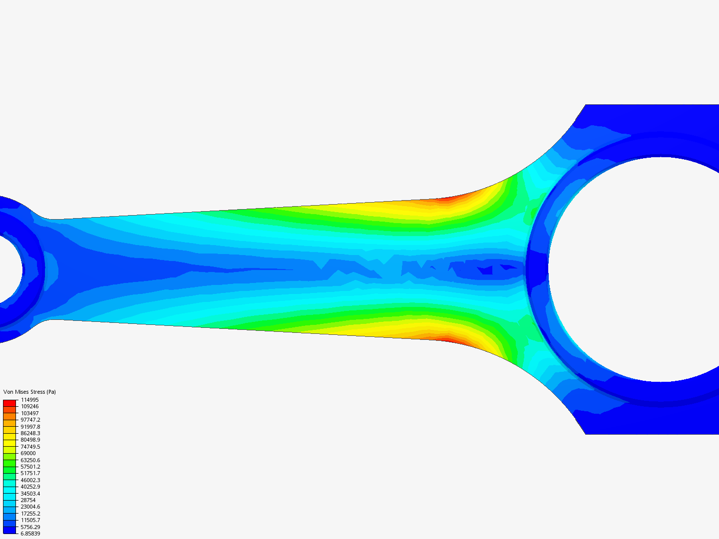 Tutorial 1: Connecting rod stress analysis by Nanako | SimScale