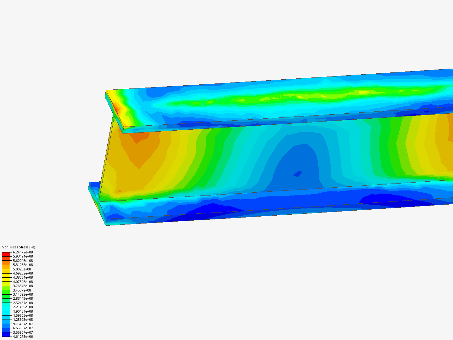 Steel Beam Analysis FEA By NatLad2025 SimScale