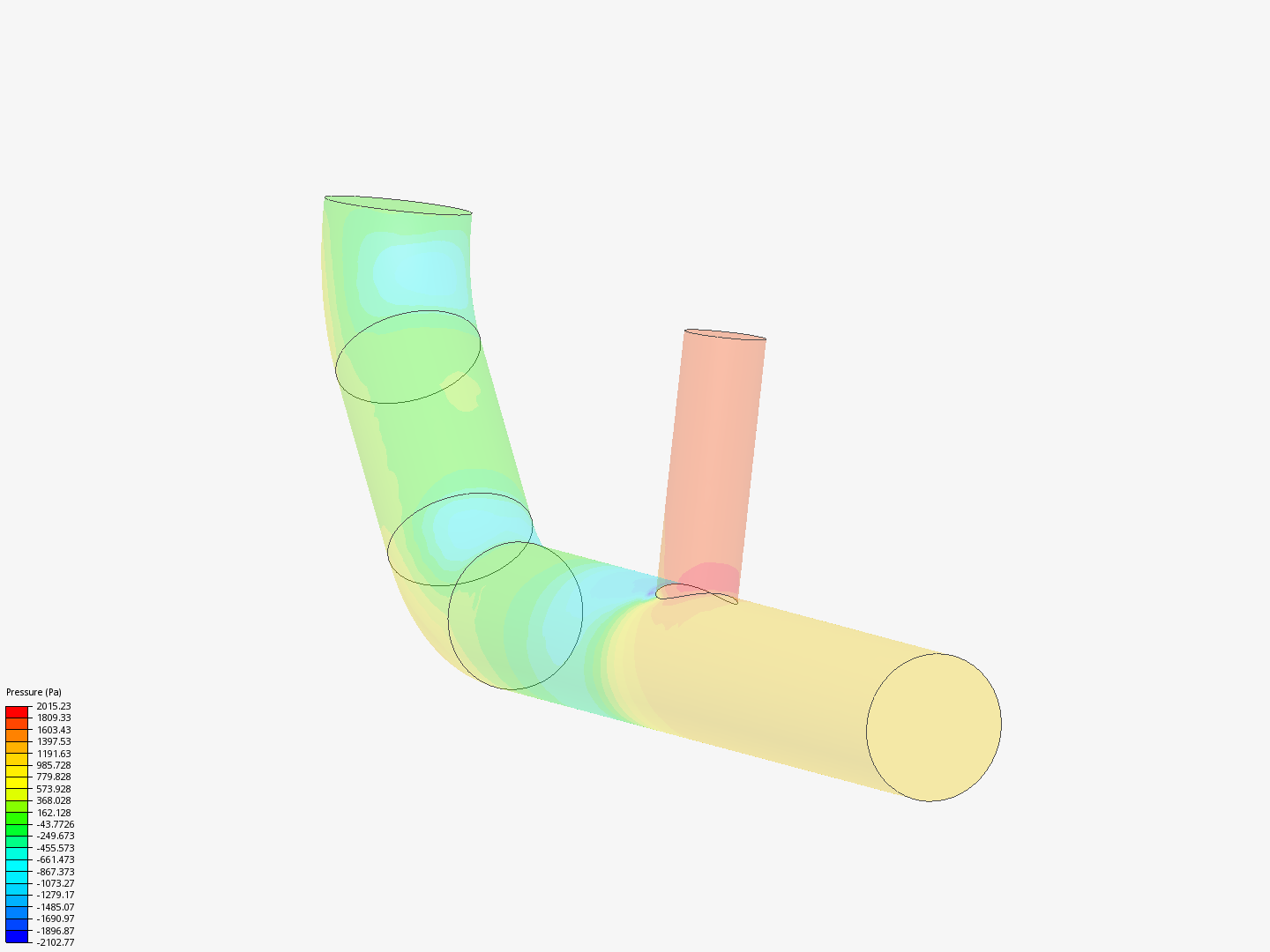Tutorial 2: Pipe junction flow by NishchayM25 | SimScale