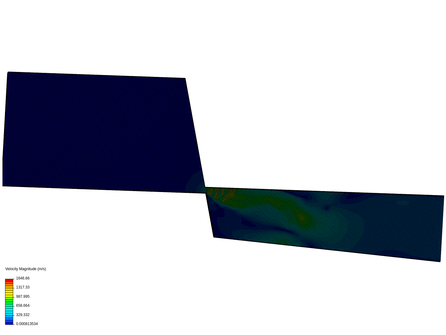 Sonic Compressible Flow Through an Orifice Plate - CFD image