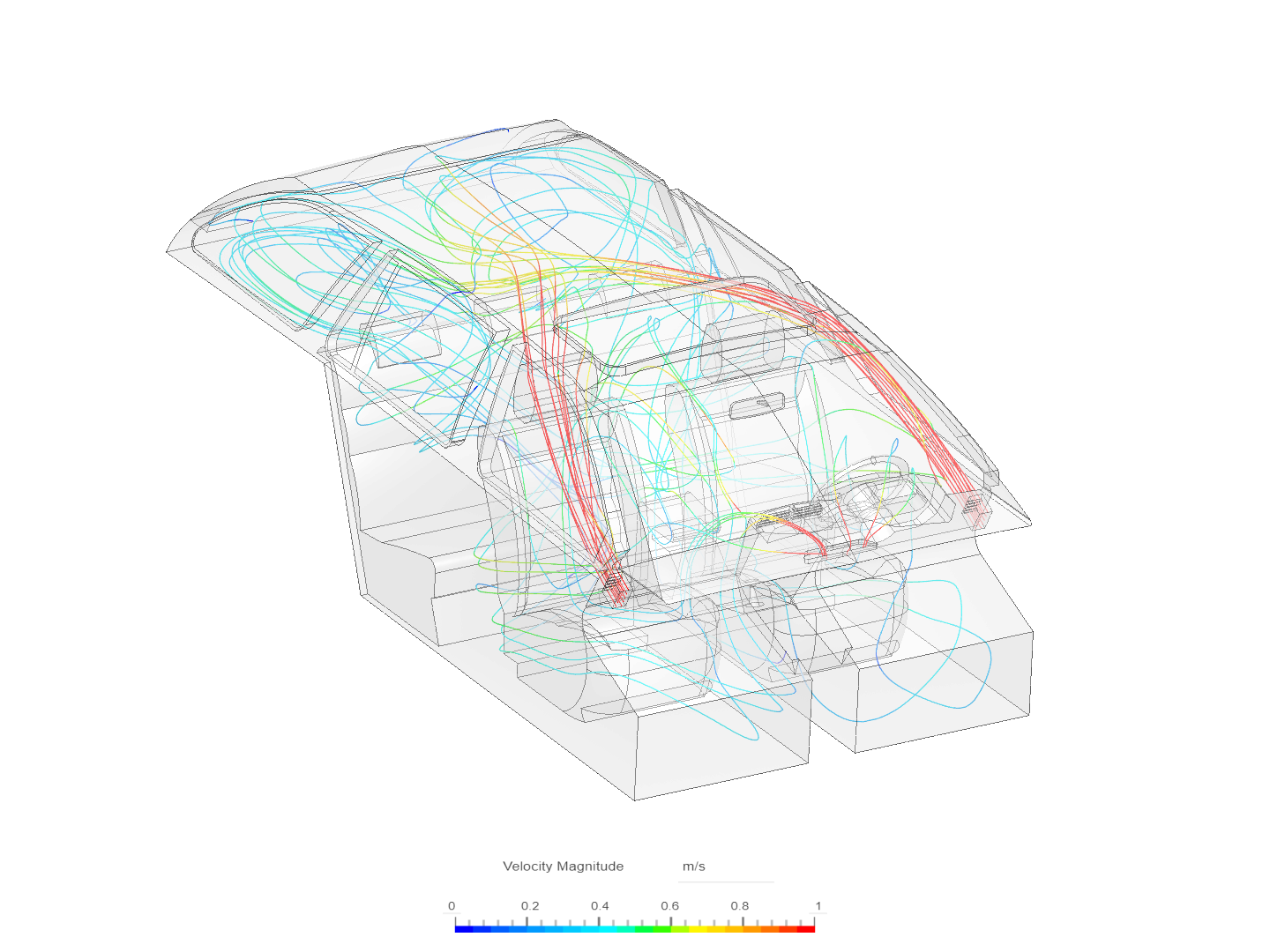 CFD Simulation of Airflow inside a Car Cabin image