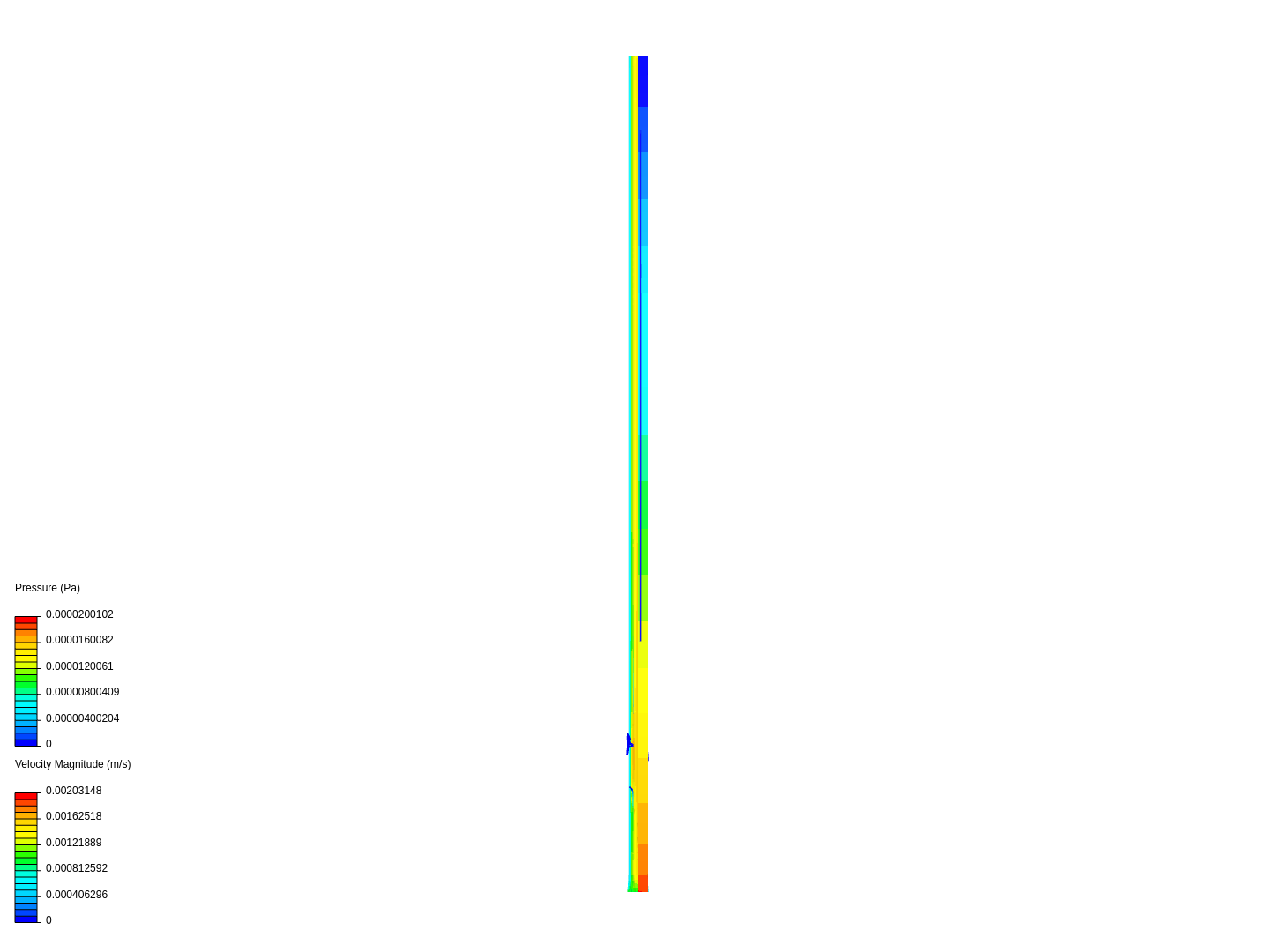 Laminar flow through a pipe 0.001Pa image