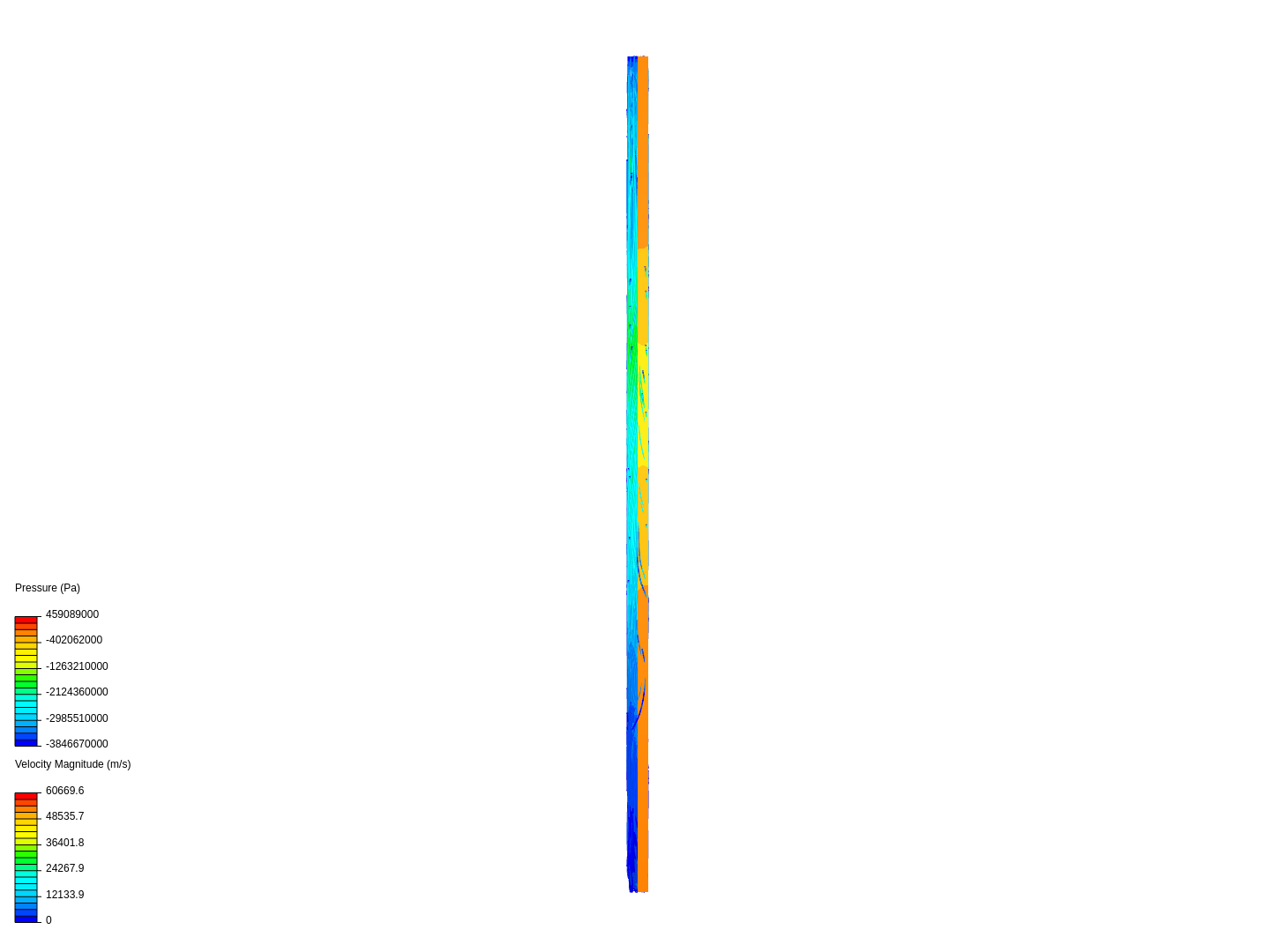 Laminar flow through a pipe 100m/s image