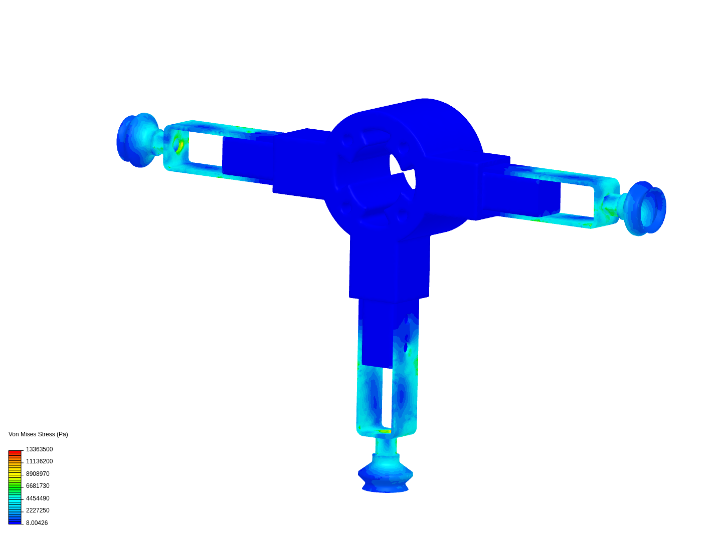 Stress Analysis of Cobot Tool by Samarth_Tikare | SimScale