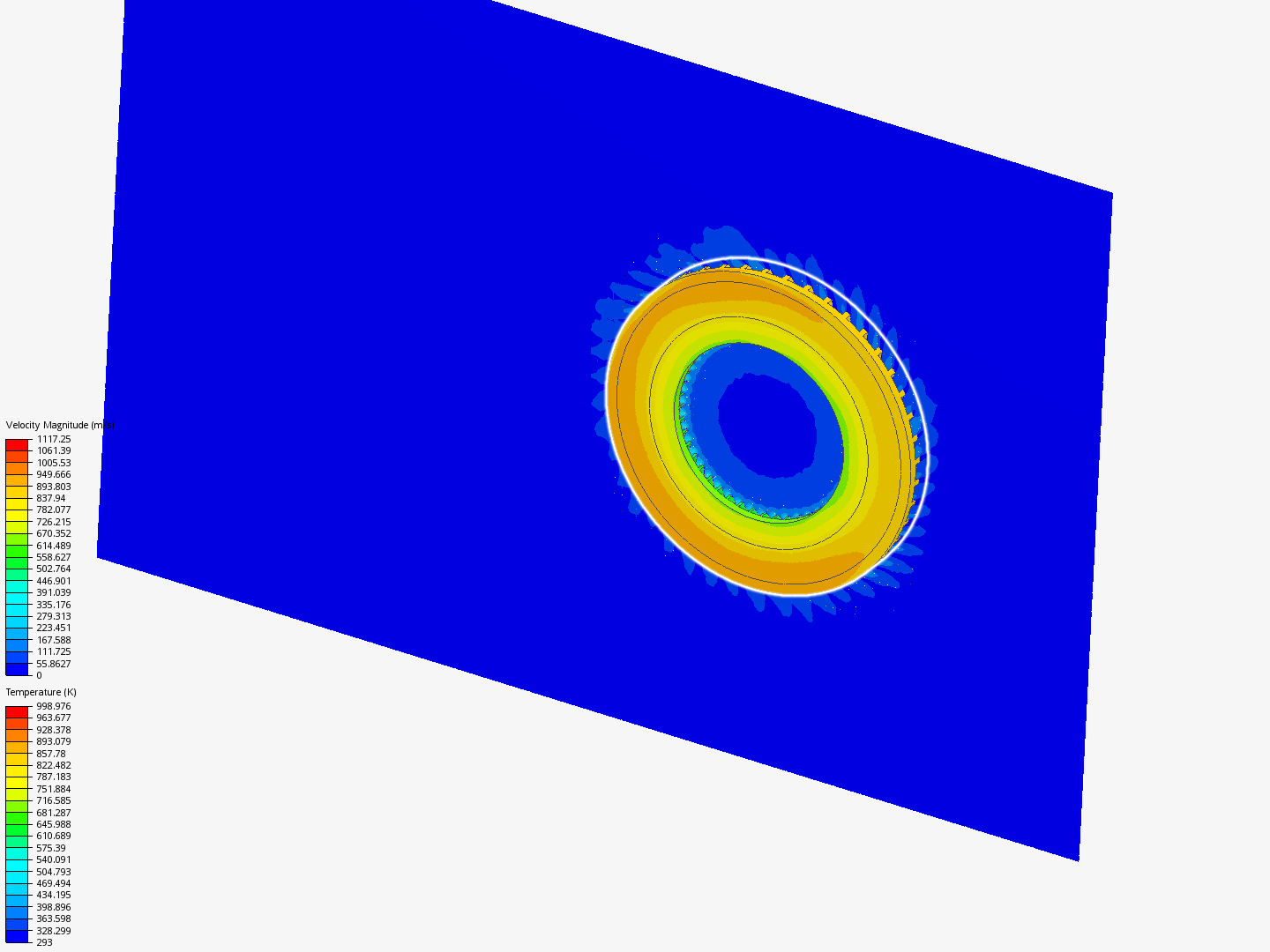 Heat Dissipation of a Directional-Vane Disk Brake - CHT MRF image