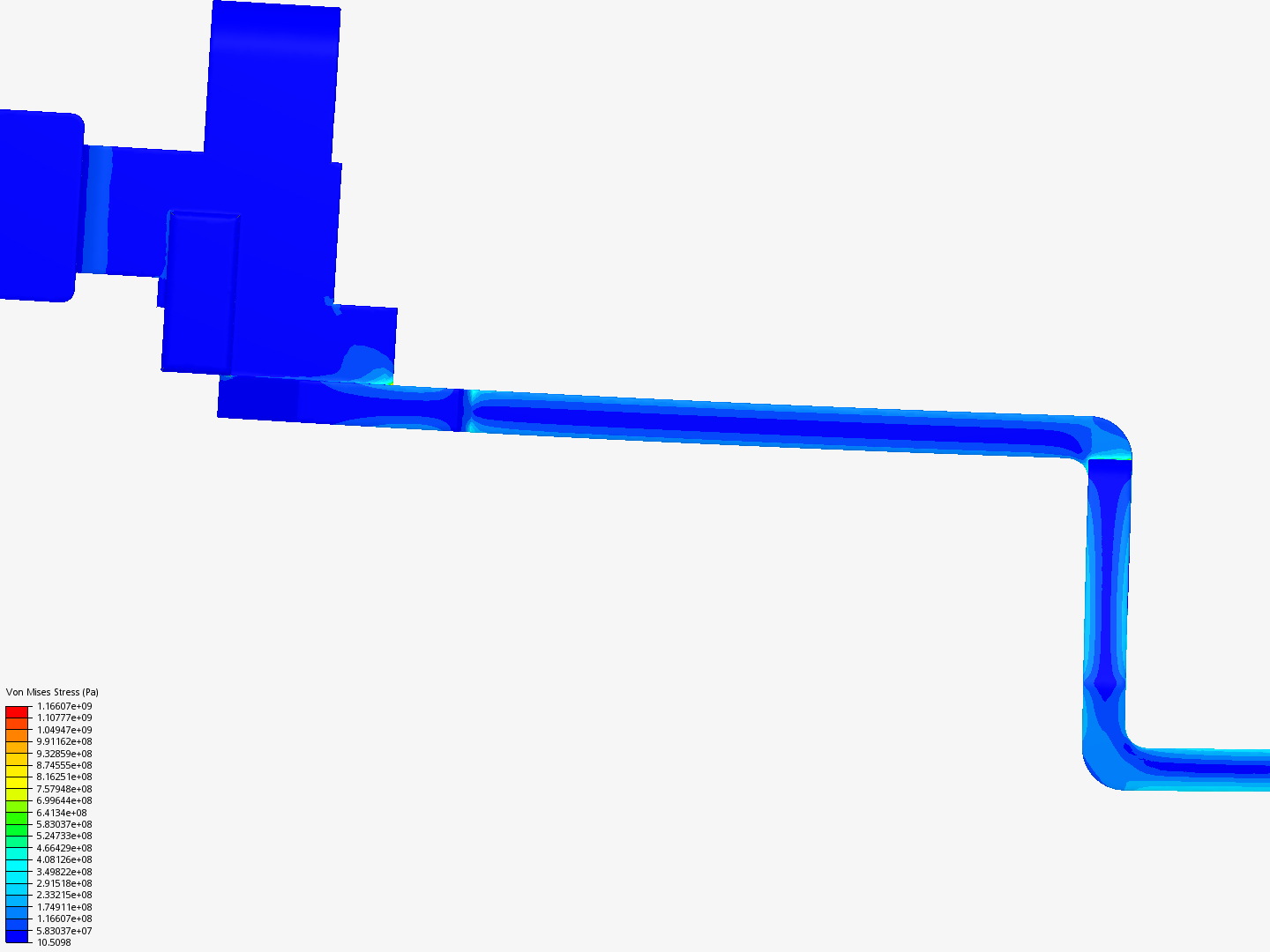 Bracket FEA image