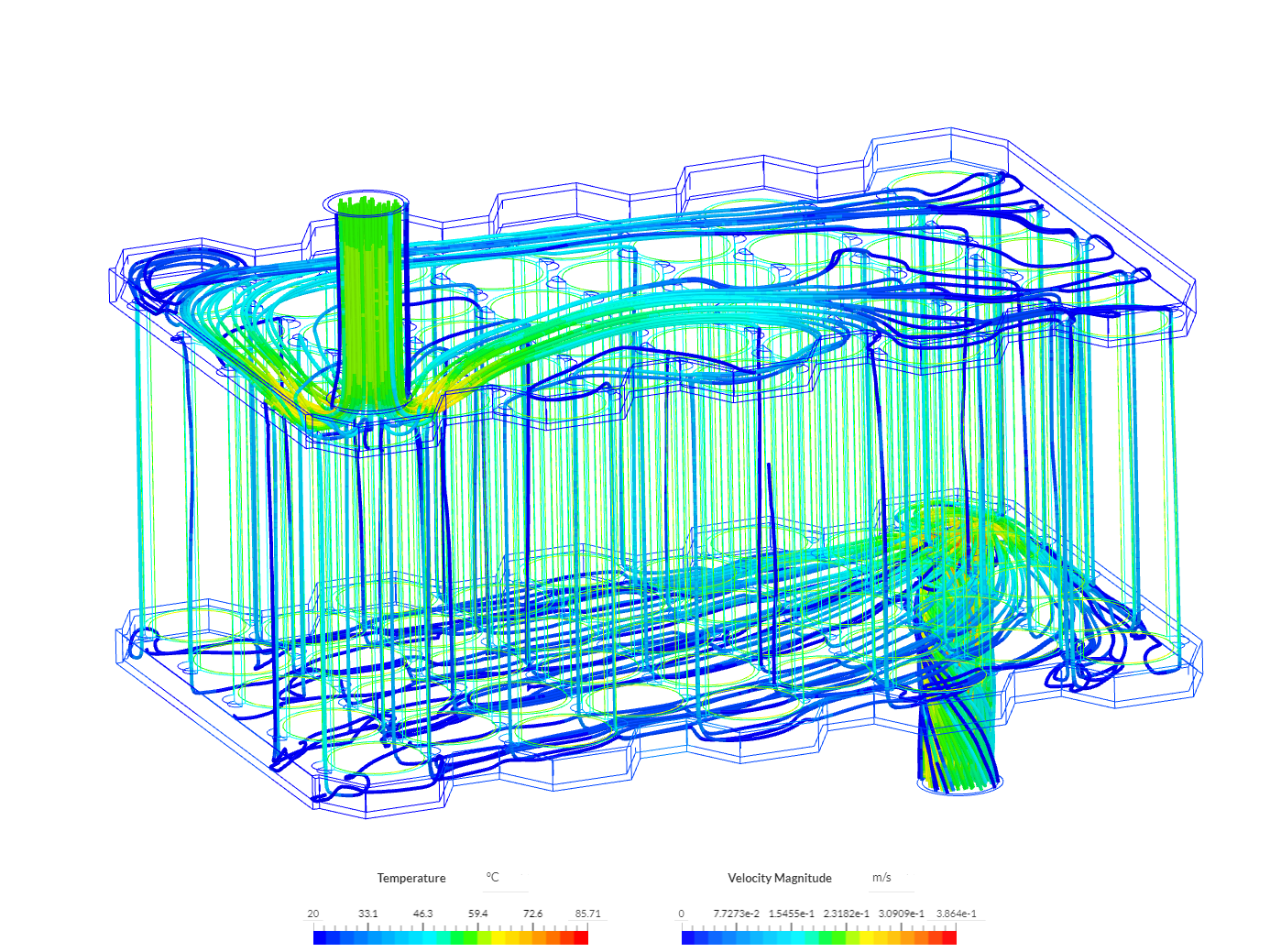 Cooling of a Battery Pack - Demo image