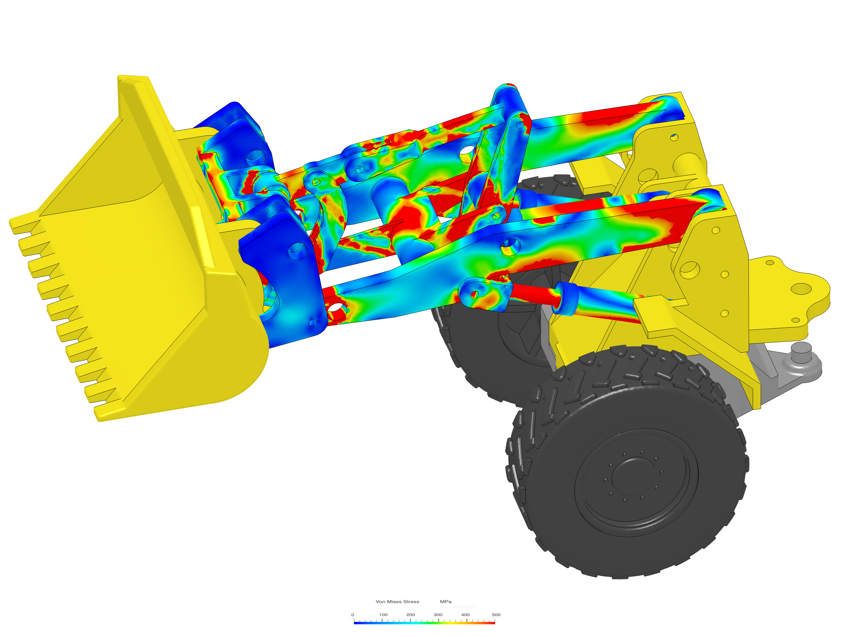 Static Structural Analysis of a Wheel Loader Arm image
