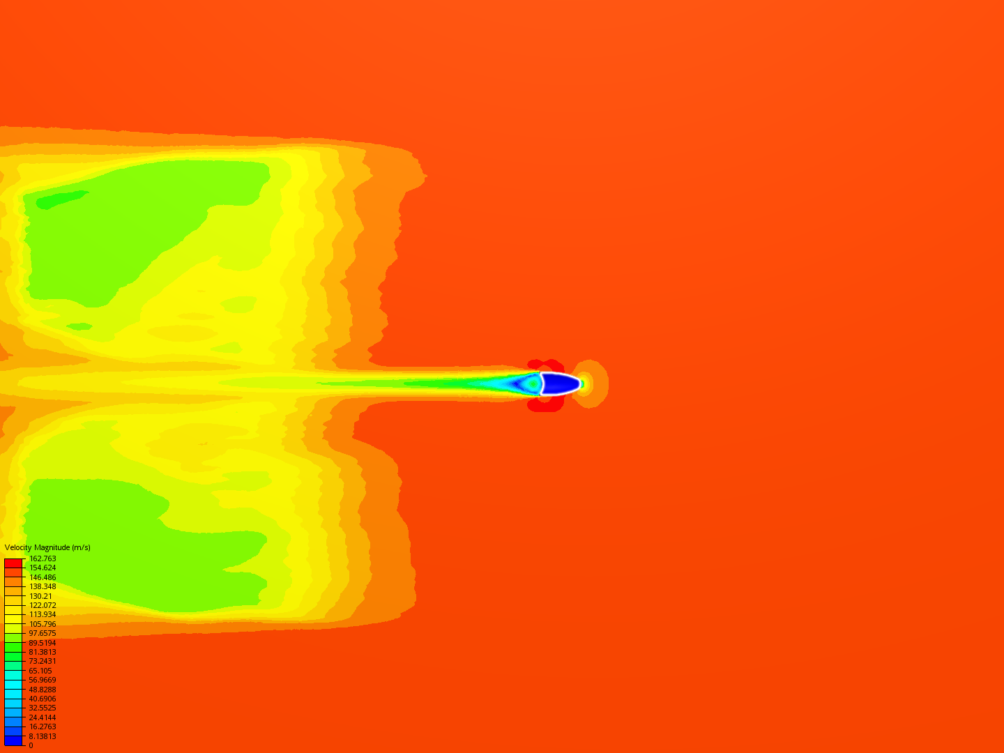 9mm Projectile - Compressible simulation image