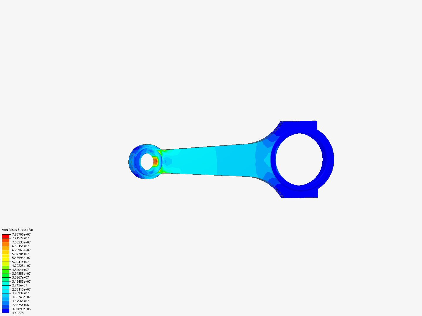 Tutorial 1: Connecting rod stress analysis by Yashteel | SimScale