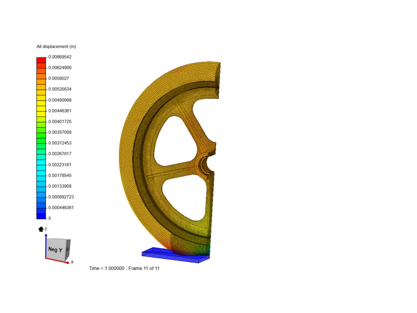 Non-linear Plasticity of Wheel rim - image