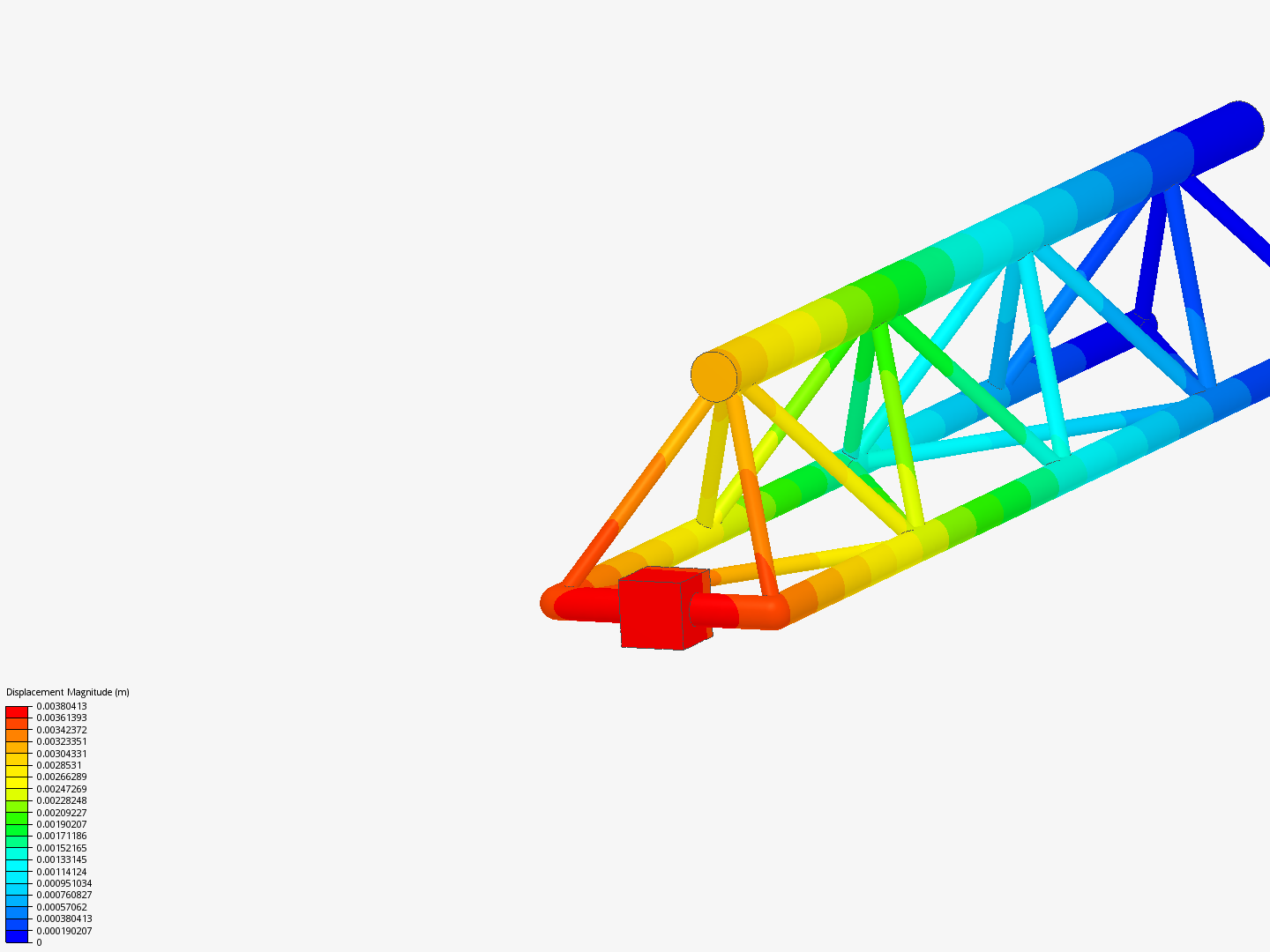 Tutorial - Linear static analysis of a crane image