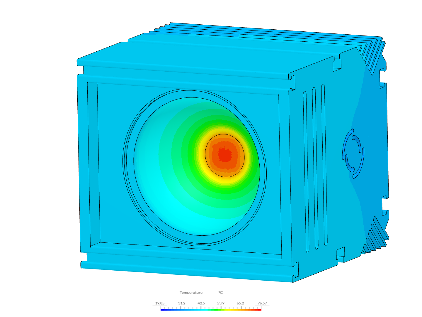 AR111 - 100W LED - Conjugate Heat Transfer Analysis image