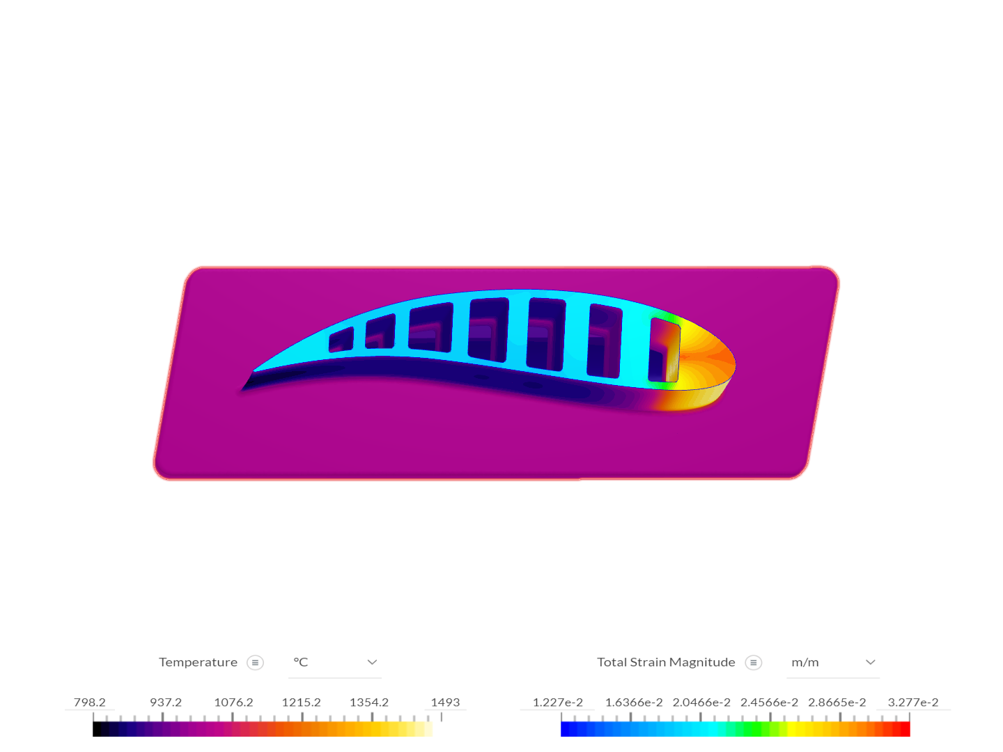 Thermal Mechanical Analysis of High Pressure Turbine blade of a Turboshaft Engine image