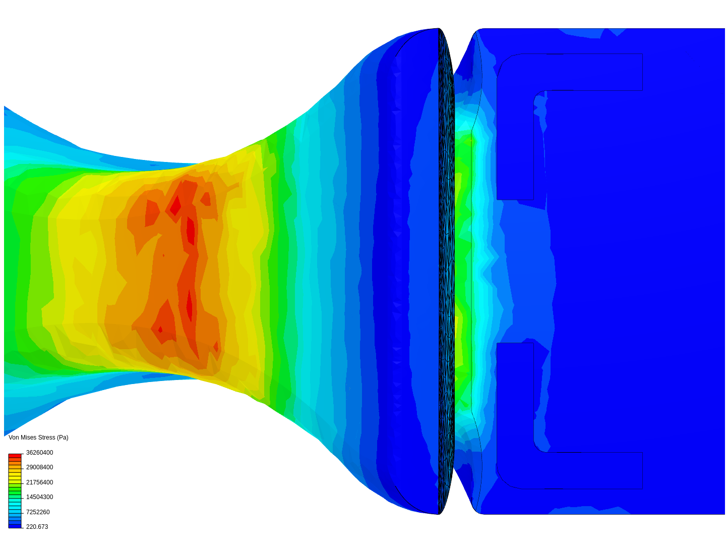 pole foot - static sim image