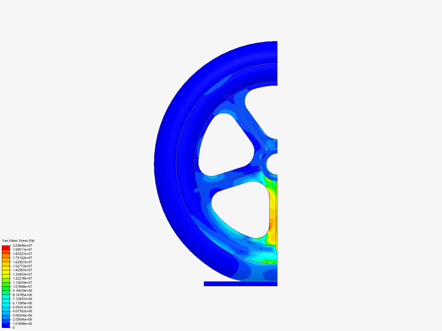 Tutorial: Nonlinear Analysis of a Wheel - Copy by ahristotel | SimScale