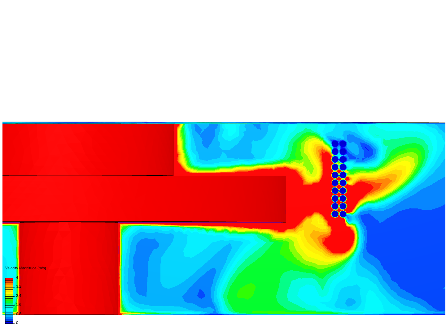 Simulation moteur 7 - avec espace inférieur + rotor + 2*10 tubes image