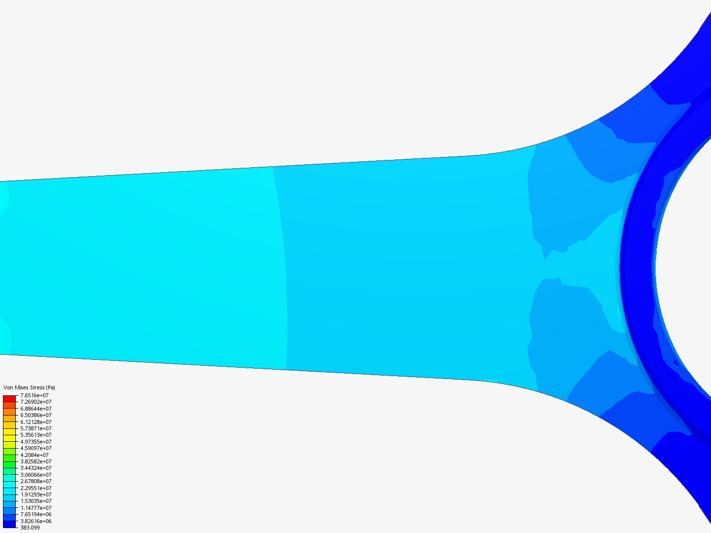 Connecting rod stress analysis image