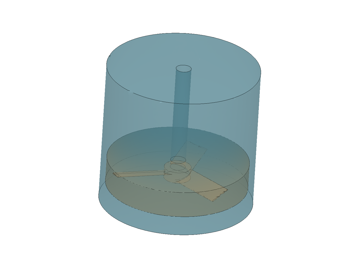 Stirred reactor free surface flow image