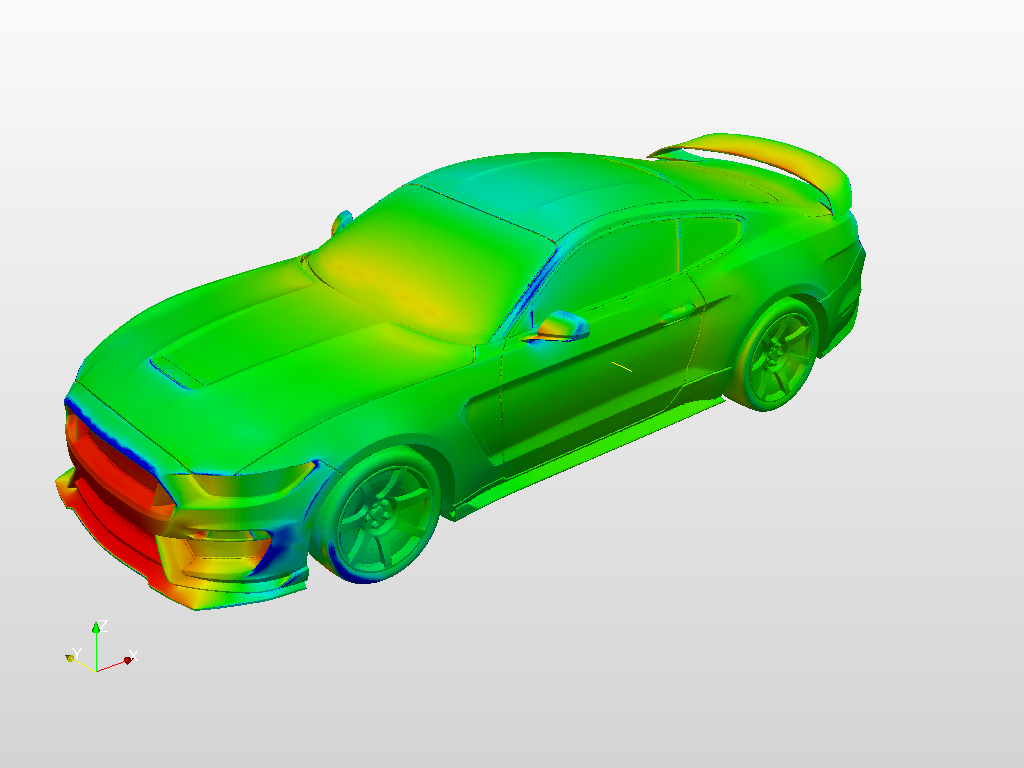 Incompressible CFD simulation over a vehicle by andrewcarpente | SimScale