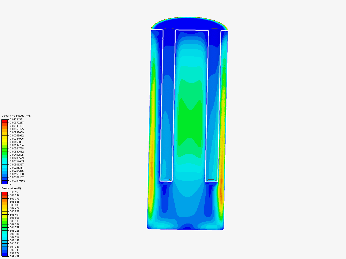 Stirred vessel convection image