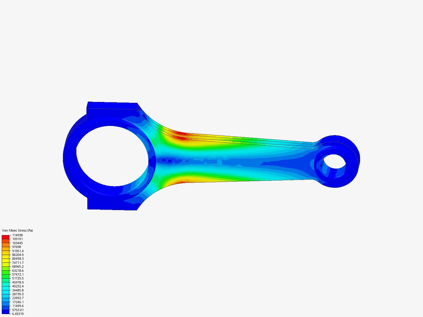 Tutorial 1: Connecting rod stress analysis by antar | SimScale